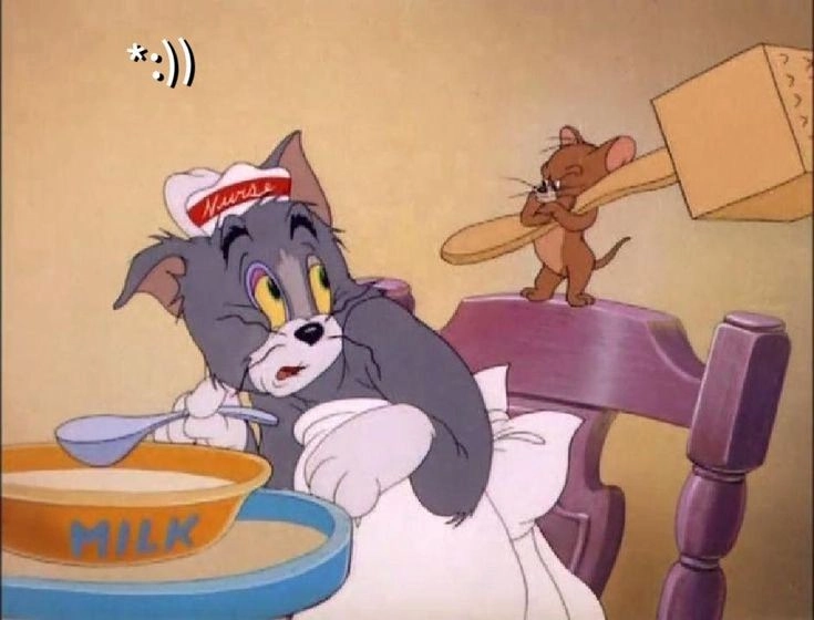 Ảnh meme Tom và Jerry cực chất, hài hước không tưởng