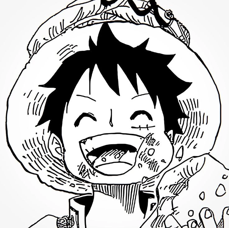 Luffy chibi dễ vẽ với những đường nét tinh tế