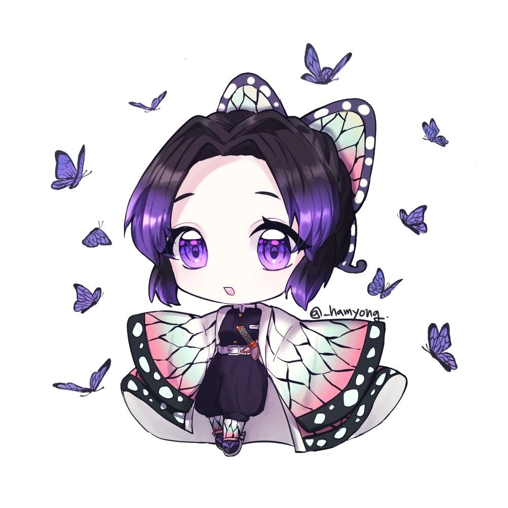Cách vẽ Shinobu chibi đơn giản và đẹp mắt
