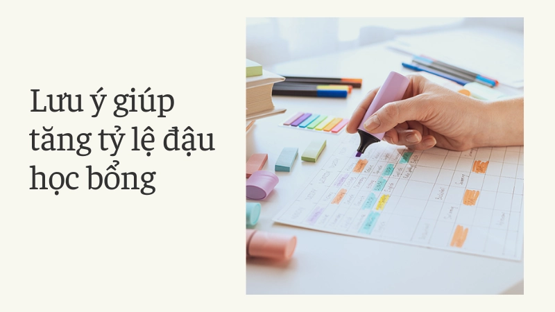 Bí quyết viết kế hoạch học tập ấn tượng để xin học bổng