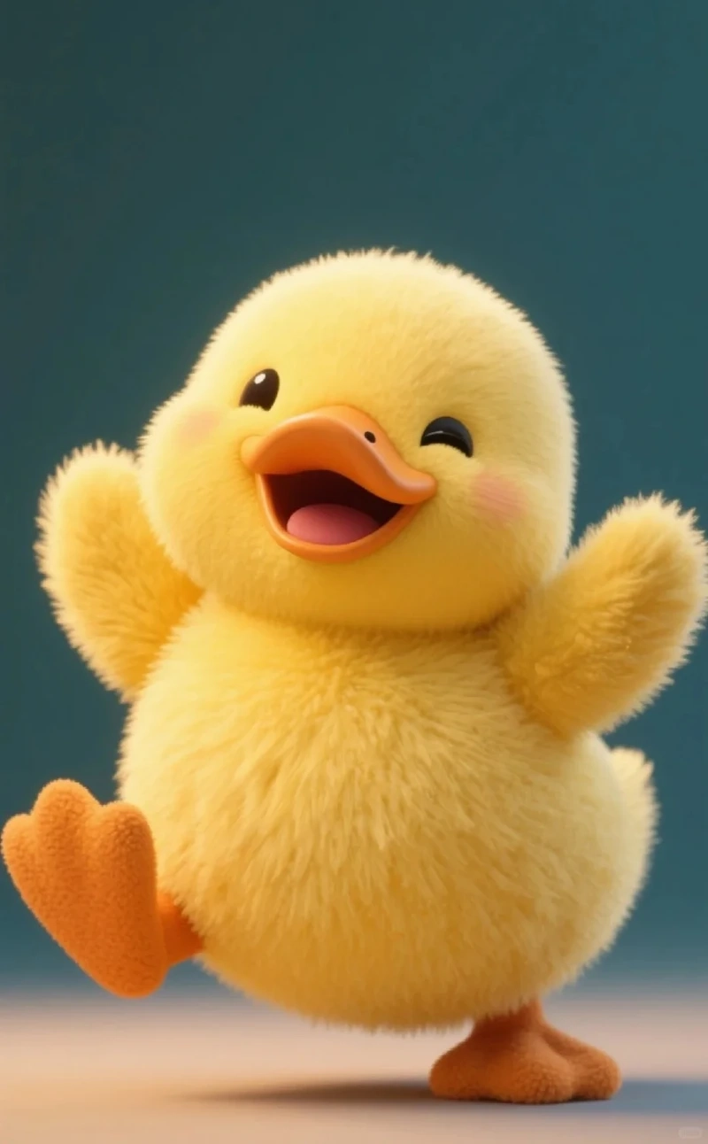 Siêu dễ thương với ảnh con vịt cute vàng nổi bật