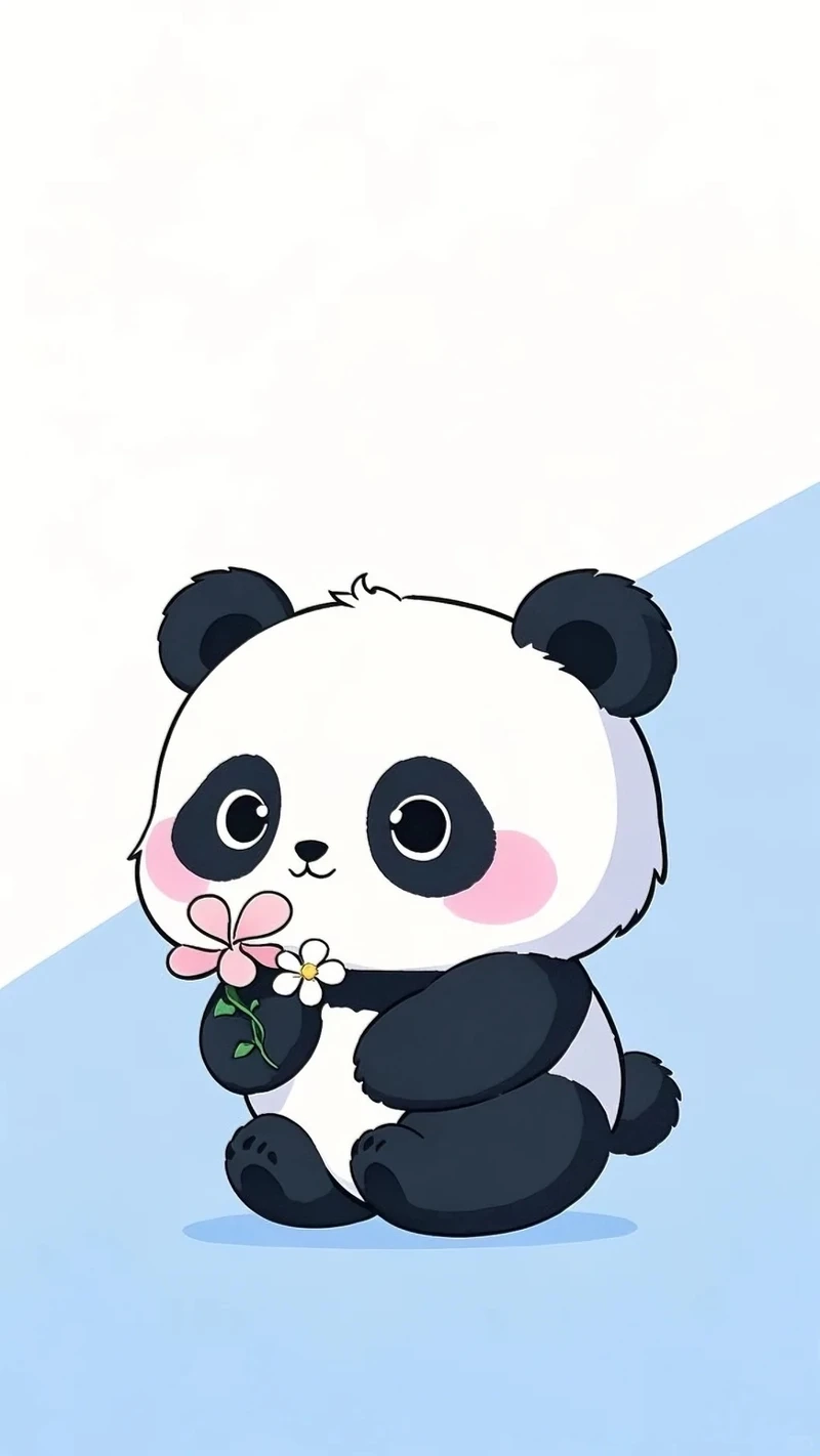 Hình ảnh con gấu trúc hình cute chibi cực xinh