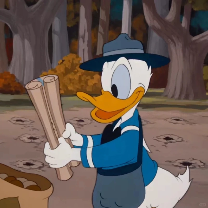 Hình ảnh vịt Donald hoạt hình gắn liền tuổi thơ