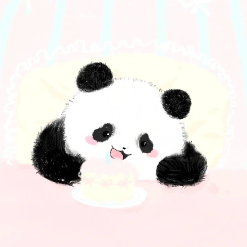 Phong cách panda cute chibi ngộ nghĩnh
