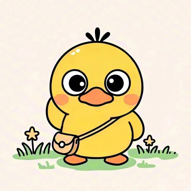 Đổi ảnh đại diện với avatar vịt vàng cute xinh xắn
