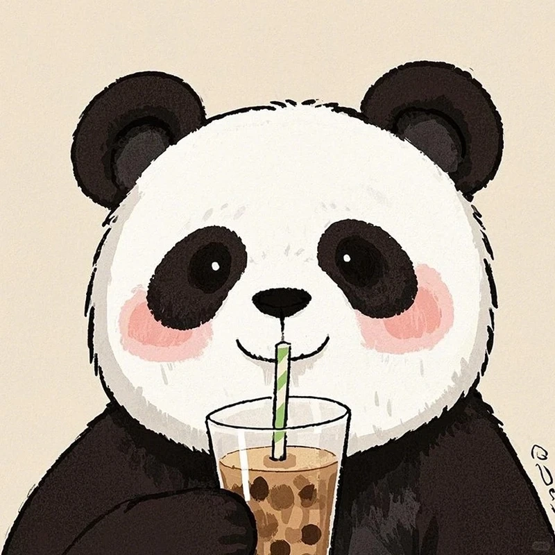 Tạo hình mũm mĩm gấu trúc mèo chibi mập